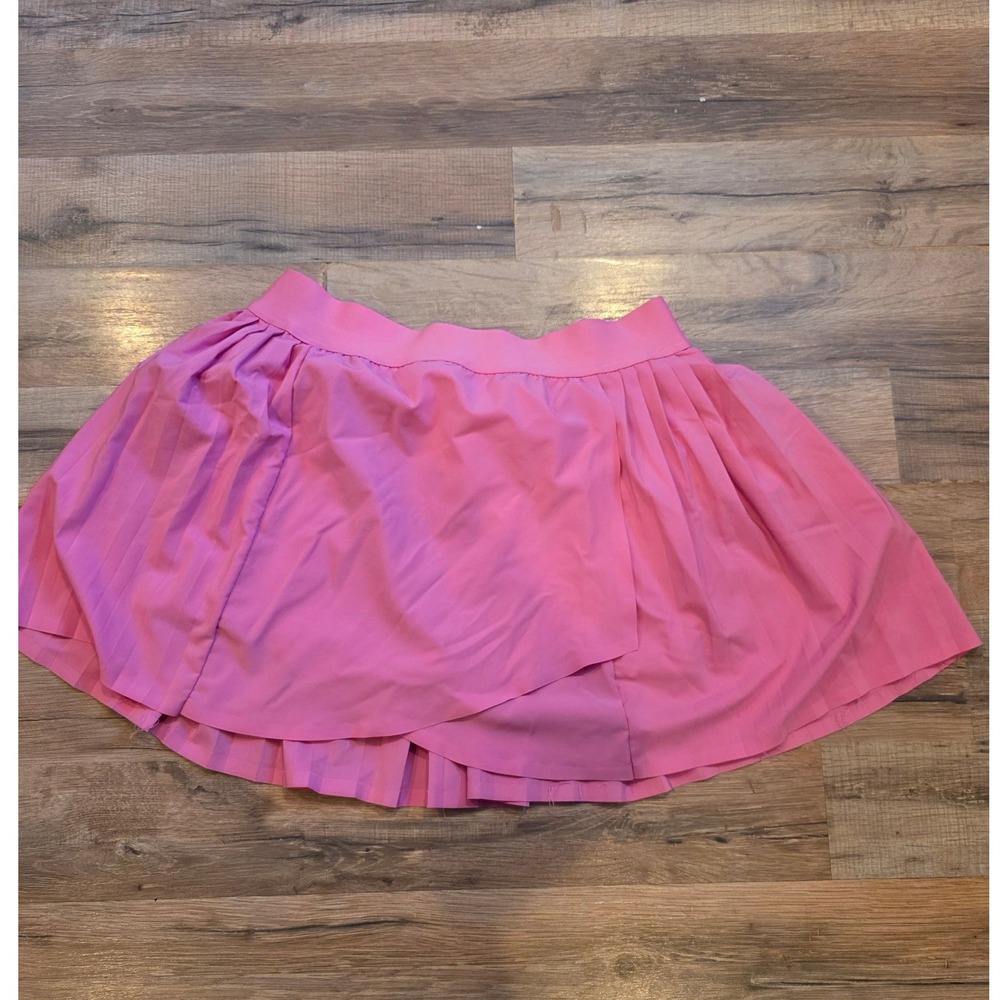 AS Revival Pink Pleated Tennis Skort Athletic Skirt Built-in Shorts Medium